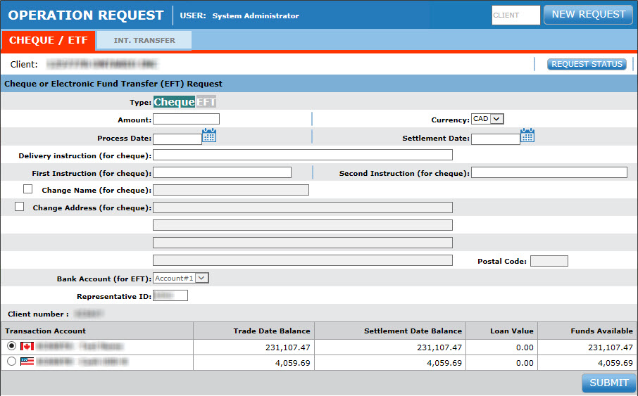 Finance Cheque Request Process Cheque & EFT Request